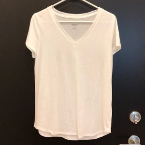 White Mossimo V-neck T-Shirt Size M NWOT